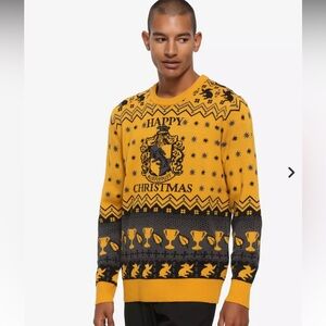 Harry Potter Hufflepuff Ugly Holiday Sweater - BoxLunch Exclusive XL